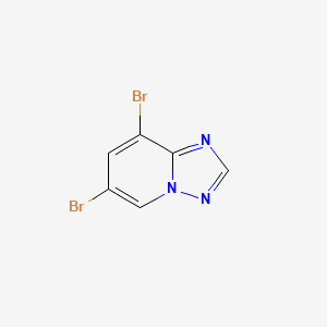 molecular formula C6H3Br2N3 B1430806 6,8-Dibromo-[1,2,4]triazolo[1,5-a]pyridine CAS No. 1310680-10-4