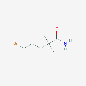 molecular formula C7H14BrNO B14308084 5-Bromo-2,2-dimethylpentanamide CAS No. 114413-96-6