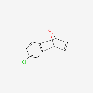 molecular formula C10H7ClO B14308089 6-Chloro-1,4-dihydro-1,4-epoxynaphthalene CAS No. 117573-47-4