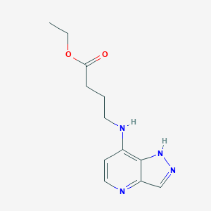 Ethyl 4-[(1H-pyrazolo[4,3-b]pyridin-7-yl)amino]butanoate