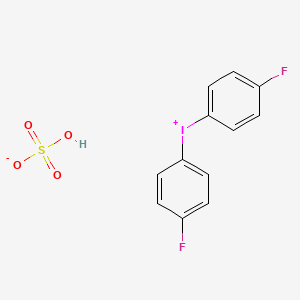 molecular formula C12H9F2IO4S B14308099 Bis(4-fluorophenyl)iodanium hydrogen sulfate CAS No. 115991-46-3