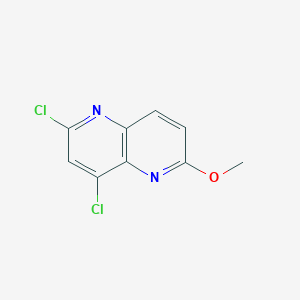 molecular formula C9H6Cl2N2O B1430811 2,4-Dichloro-6-methoxy-1,5-naphthyridine CAS No. 959990-35-3