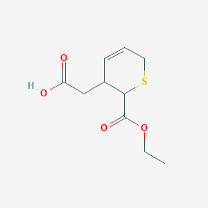 [2-(Ethoxycarbonyl)-3,6-dihydro-2H-thiopyran-3-yl]acetic acid