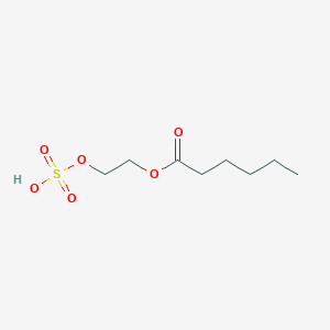 molecular formula C8H16O6S B14308132 2-(Sulfooxy)ethyl hexanoate CAS No. 114481-01-5