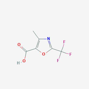 molecular formula C6H4F3NO3 B1430817 4-Methyl-2-(trifluoromethyl)oxazole-5-carboxylic acid CAS No. 1384265-64-8