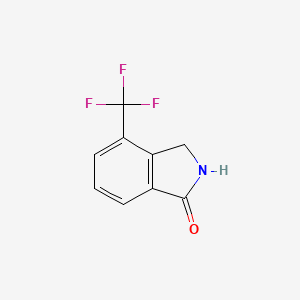 molecular formula C9H6F3NO B1430818 4-(三氟甲基)异吲哚啉-1-酮 CAS No. 1261813-10-8