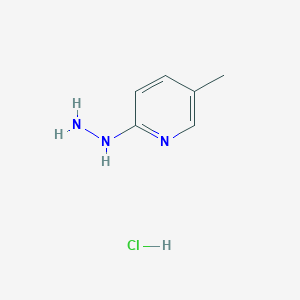 molecular formula C6H10ClN3 B1430823 2-Hydrazinyl-5-methylpyridine hydrochloride CAS No. 1375477-15-8