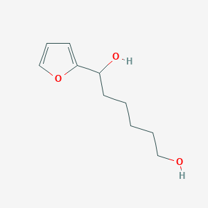 molecular formula C10H16O3 B14308250 1-(Furan-2-YL)hexane-1,6-diol CAS No. 115843-86-2