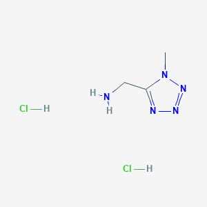 molecular formula C3H9Cl2N5 B1430830 (1-methyl-1H-1,2,3,4-tetrazol-5-yl)methanamine dihydrochloride CAS No. 1803596-39-5