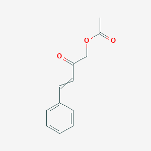 molecular formula C12H12O3 B14308375 2-Oxo-4-phenylbut-3-en-1-yl acetate CAS No. 118487-52-8