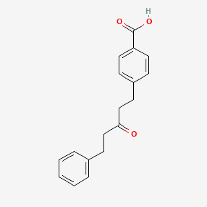 molecular formula C18H18O3 B14308384 4-(3-Oxo-5-phenylpentyl)benzoic acid CAS No. 111991-27-6