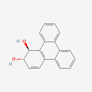 molecular formula C18H14O2 B14308386 1,2-Triphenylenediol, 1,2-dihydro-, (1S-trans)- CAS No. 110902-33-5