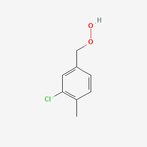 molecular formula C8H9ClO2 B14308398 (3-Chloro-4-methylphenyl)methaneperoxol CAS No. 112706-67-9