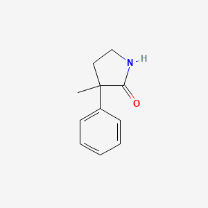 molecular formula C11H13NO B1430850 3-甲基-3-苯基吡咯烷-2-酮 CAS No. 51439-71-5