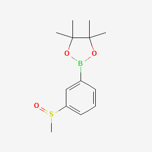 B1430853 4,4,5,5-Tetramethyl-2-(3-(methylsulfinyl)phenyl)-1,3,2-dioxaborolane CAS No. 1416367-04-8