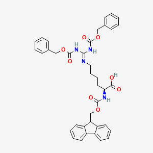 molecular formula C38H38N4O8 B1430854 Fmoc-homoArg(Z)2-OH CAS No. 1926163-01-0