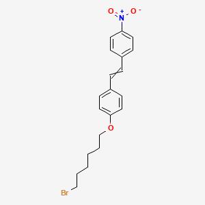 1-[(6-Bromohexyl)oxy]-4-[2-(4-nitrophenyl)ethenyl]benzene