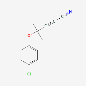 4-(4-Chlorophenoxy)-4-methylpent-2-ynenitrile