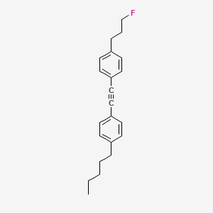 1-(3-Fluoropropyl)-4-[(4-pentylphenyl)ethynyl]benzene