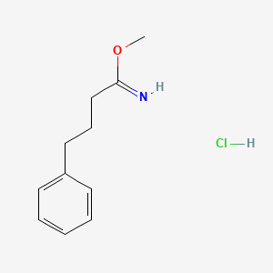 Methyl 4-phenylbutanimidate;hydrochloride