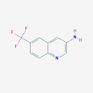 molecular formula C10H7F3N2 B1430856 6-(Trifluoromethyl)quinolin-3-amine CAS No. 1082750-49-9