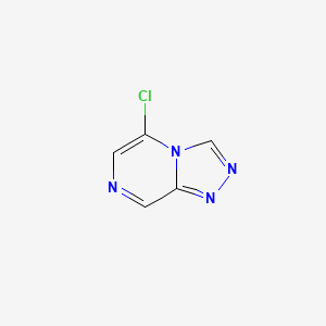 molecular formula C5H3ClN4 B1430858 5-Chloro-[1,2,4]triazolo[4,3-A]pyrazine CAS No. 63744-34-3