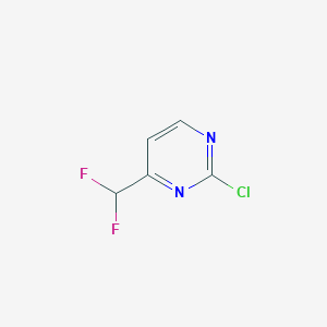 molecular formula C5H3ClF2N2 B1430859 2-Chloro-4-(difluoromethyl)pyrimidine CAS No. 1261629-31-5