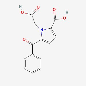 5-Benzoyl-1-(carboxymethyl)-1H-pyrrole-2-carboxylic acid