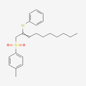 1-Methyl-4-[2-(phenylselanyl)dec-2-ene-1-sulfonyl]benzene