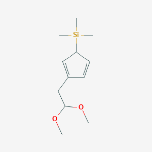 [3-(2,2-Dimethoxyethyl)cyclopenta-2,4-dien-1-yl](trimethyl)silane