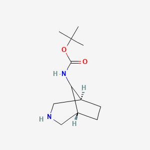 molecular formula C12H22N2O2 B1430885 Tert-butyl (8-syn)-3-azabicyclo[3.2.1]oct-8-ylcarbamate CAS No. 847862-26-4