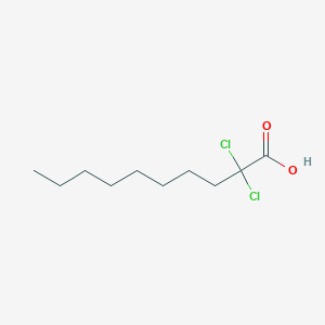 molecular formula C10H18Cl2O2 B14308850 2,2-Dichlorodecanoic acid CAS No. 119450-52-1