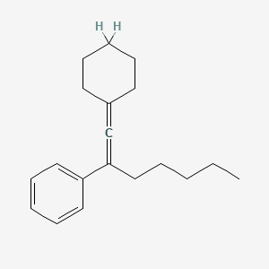 (1-Cyclohexylidenehept-1-EN-2-YL)benzene