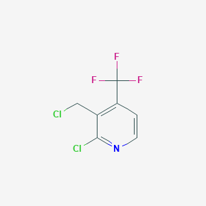 molecular formula C7H4Cl2F3N B1430886 2-Chloro-3-(chloromethyl)-4-(trifluoromethyl)pyridine CAS No. 1227580-06-4