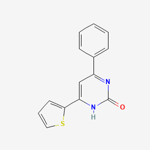 4-Phenyl-6-(thiophen-2-yl)pyrimidin-2(1H)-one