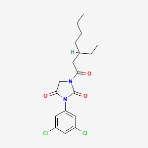 3-(3,5-Dichlorophenyl)-1-(3-ethylheptanoyl)imidazolidine-2,4-dione