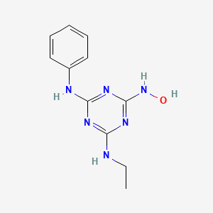 N~2~-Ethyl-N~4~-hydroxy-N~6~-phenyl-1,3,5-triazine-2,4,6-triamine