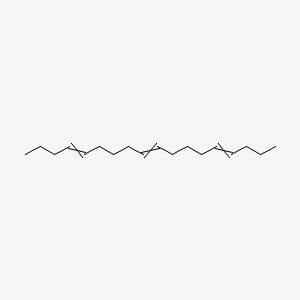 molecular formula C18H32 B14308889 Octadeca-4,9,14-triene CAS No. 112359-86-1