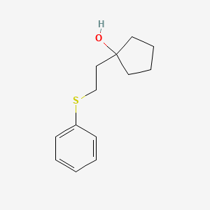 Cyclopentanol, 1-[2-(phenylthio)ethyl]-