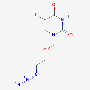 molecular formula C7H8FN5O3 B14308910 1-[(2-Azidoethoxy)methyl]-5-fluoropyrimidine-2,4(1H,3H)-dione CAS No. 113887-56-2