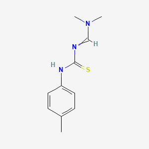 N,N-Dimethyl-N'-[(4-methylphenyl)carbamothioyl]methanimidamide