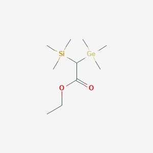 Ethyl (trimethylgermyl)(trimethylsilyl)acetate