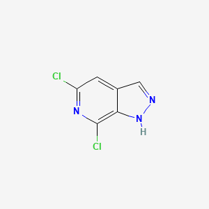 molecular formula C6H3Cl2N3 B1430899 5,7-Dichloro-1H-pyrazolo[3,4-C]pyridine CAS No. 1260666-26-9