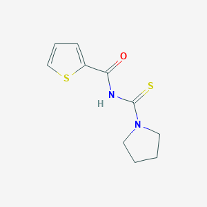 2-Thiophenecarboxamide, N-(1-pyrrolidinylthioxomethyl)-