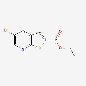 molecular formula C10H8BrNO2S B1430901 Ethyl 5-bromothieno[2,3-B]pyridine-2-carboxylate CAS No. 1234615-97-4