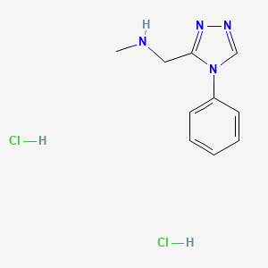 B1430903 N-methyl-1-(4-phenyl-4H-1,2,4-triazol-3-yl)methanamine dihydrochloride CAS No. 1426291-32-8