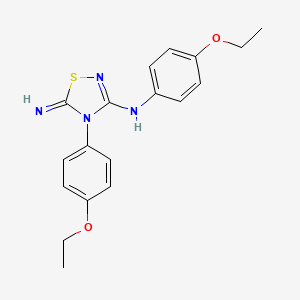 N,4-Bis(4-ethoxyphenyl)-5-imino-4,5-dihydro-1,2,4-thiadiazol-3-amine