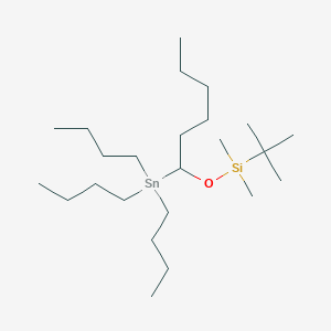 Silane, (1,1-dimethylethyl)dimethyl[[1-(tributylstannyl)hexyl]oxy]-