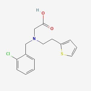 N-[(2-Chlorophenyl)methyl]-N-[2-(thiophen-2-yl)ethyl]glycine