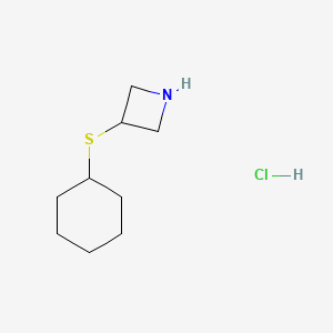 B1430908 3-(Cyclohexylsulfanyl)azetidine hydrochloride CAS No. 1864062-94-1